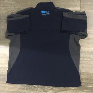 Mens fleece 1/4 zip mock